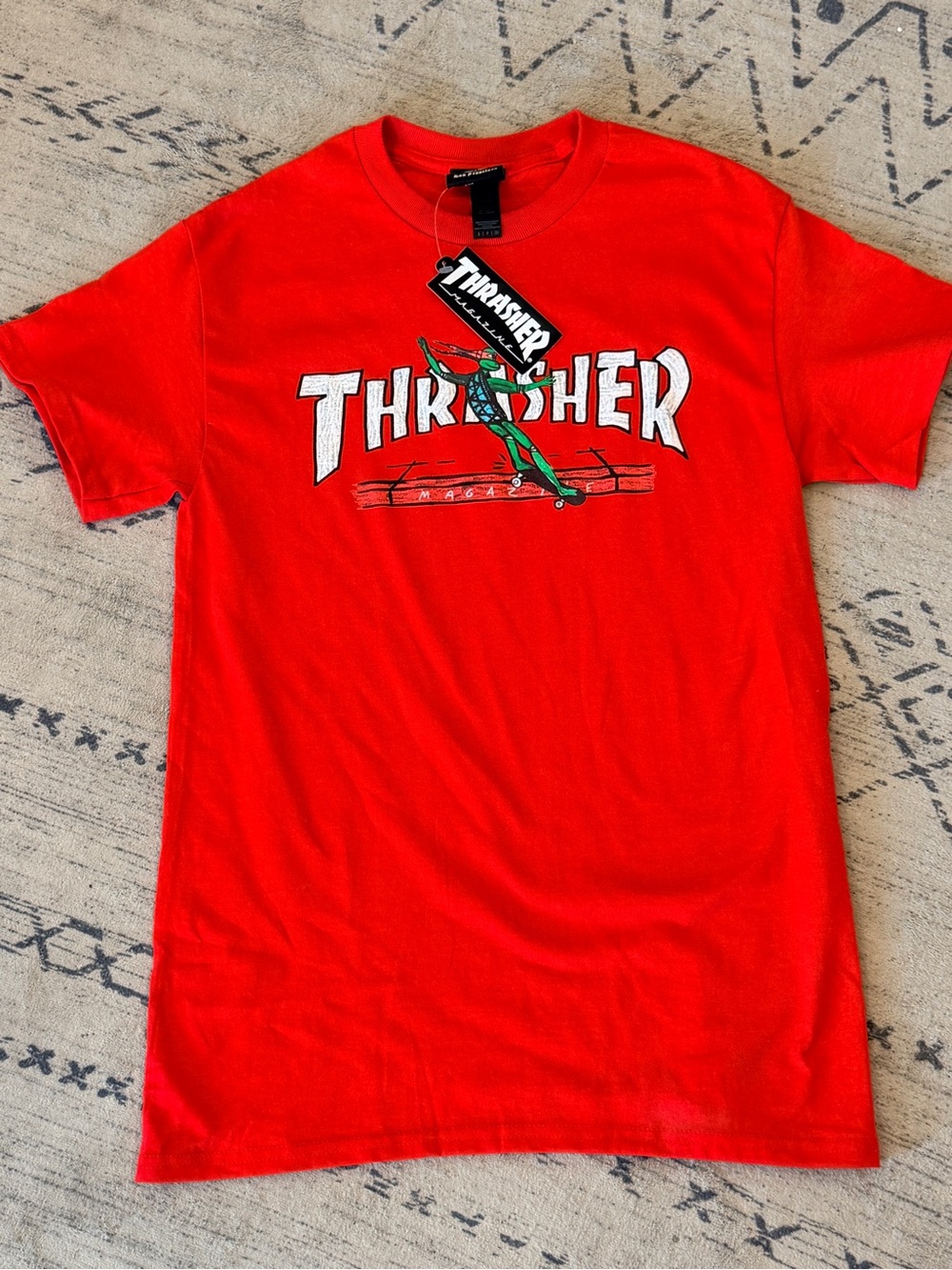 Thrasher Red Skate Logo Short-Sleeve Tee